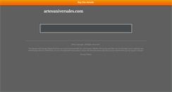 Desktop Screenshot of musica.artesuniversales.com